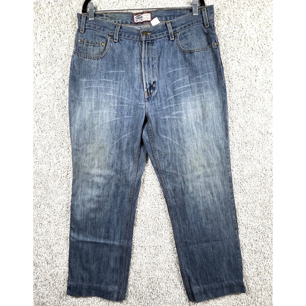 Old Navy Blue Jeans Men 36x32 Straight Fit Denim Pants Medium Wash Classic